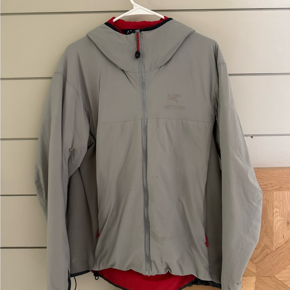 Arc'teryx Gray and Red Performance Jacket